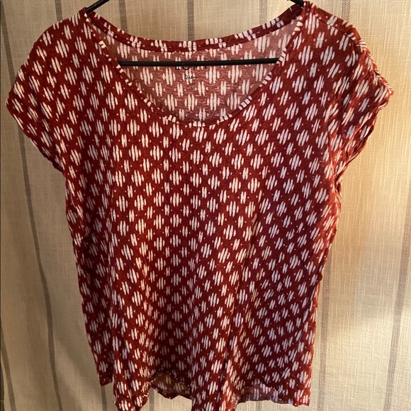LOFT Tops - Linen Ikat Tee LOFT Tops - Linen Ikat Tee